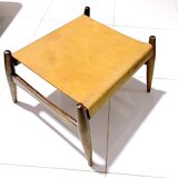 Pair of Ottomans, Rosewood and leather, by Liceu Das Artes e Oficios, Brazil 1960