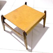 Pair of Ottomans, Rosewood and leather, by Liceu Das Artes e Oficios, Brazil 1960