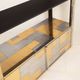 Paul Evans Cityscape Brass and Stainless Steel Bookcase, First Series, 1971