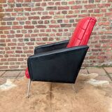 Pair of Armchairs in Faux Leather