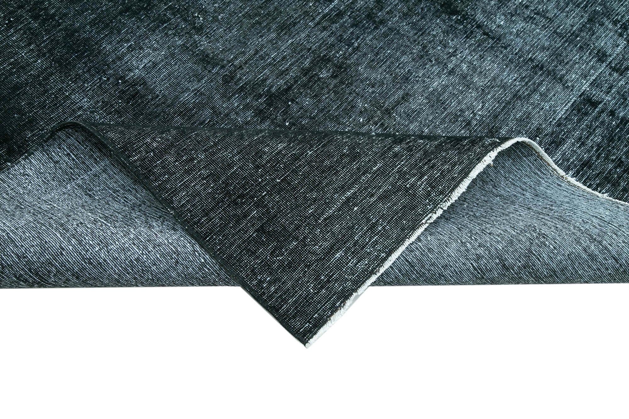 Handwoven Persian Overdyed 283 cm x 378 cm Black Wool Carpet