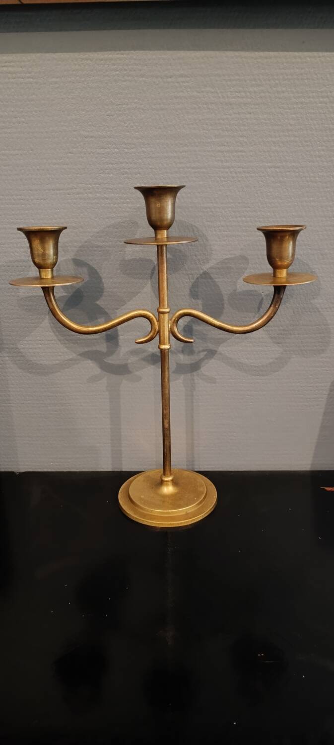 Brass candlestick 3 branches