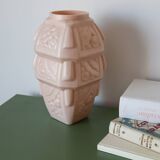 Muller Brothers pale pink art deco vase