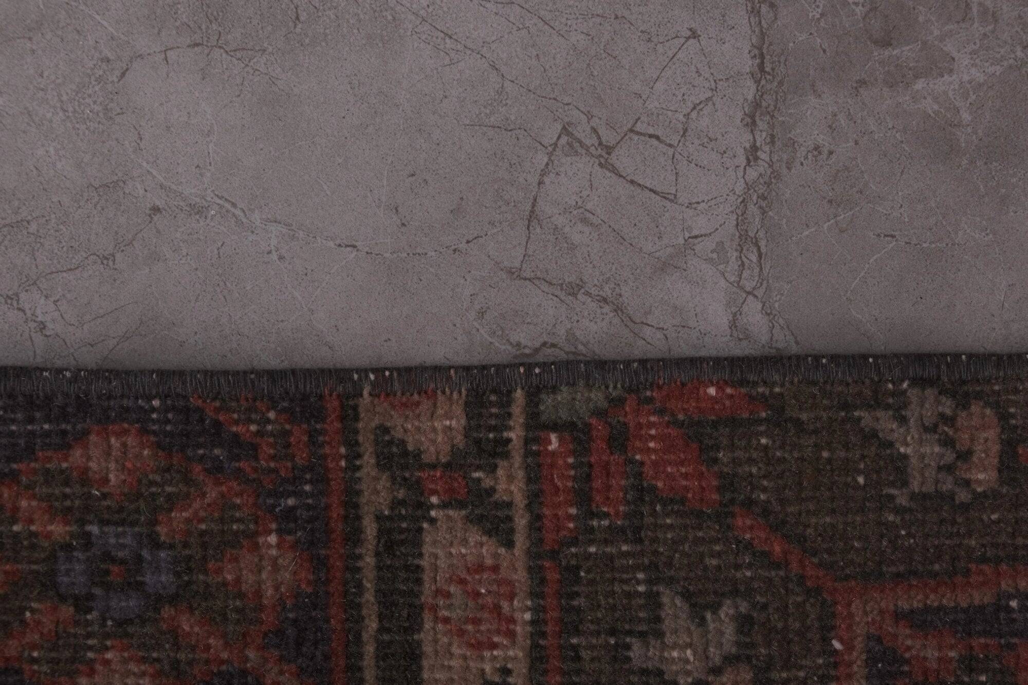 Vintage Turkish hallway rug 101x404 cm