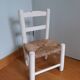 Chaise paillée enfant