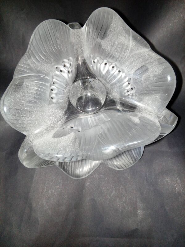 bougeoir ''anémone'' Lalique france