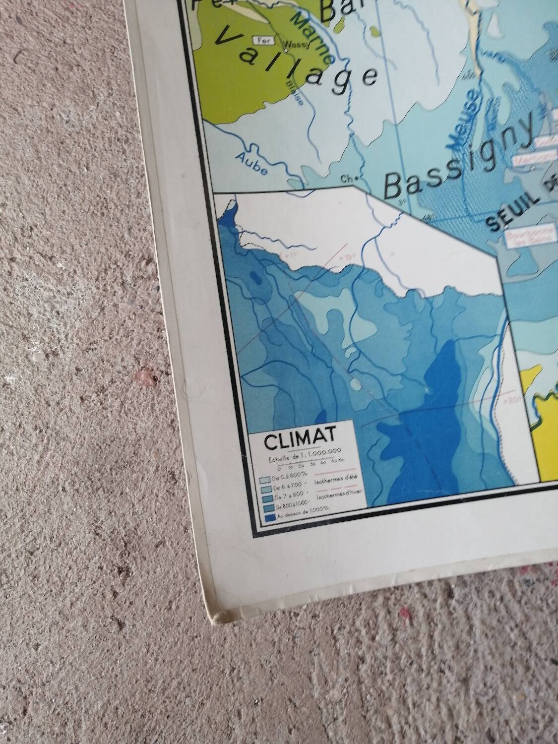 Old school map: France, North-East, Hatier Kaeppelin.