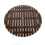 Teak and metal garden table, Sweden, 1960
