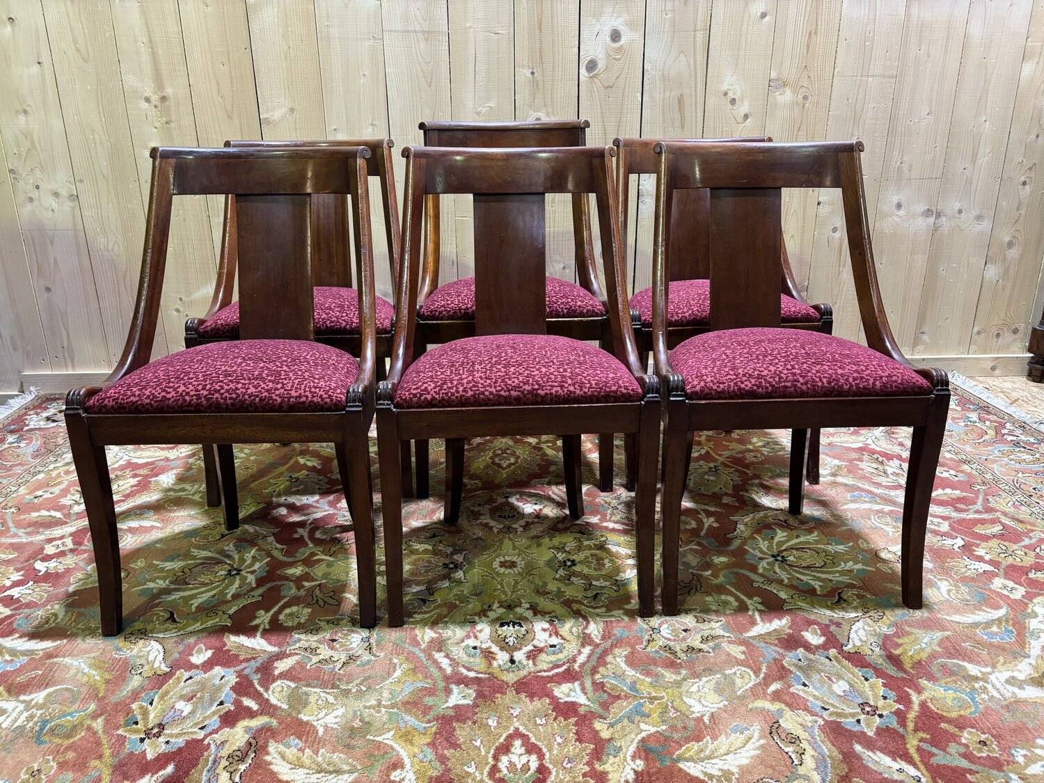 Set of 6 gondola chairs