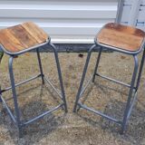 Bar stool - wood and metal workshop