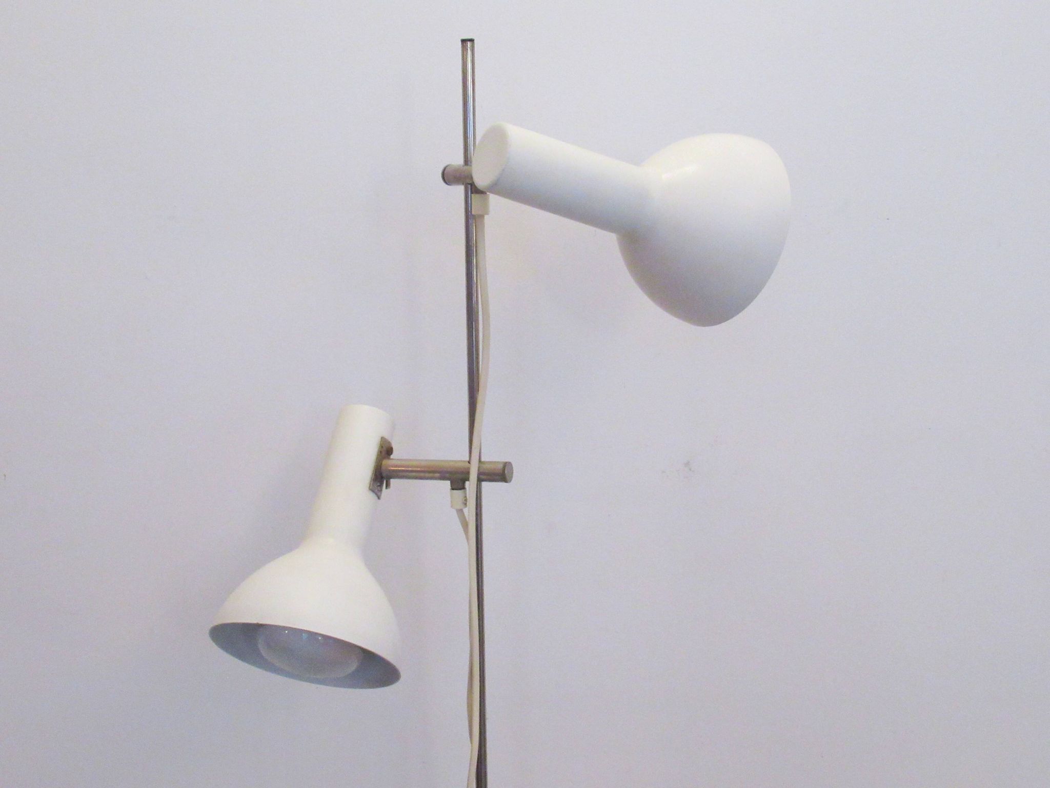 Lampadaire scandinave à 2 spots années 60