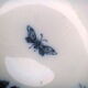 Ramekin in earthenware with decoration of flowers, butterflies and birds