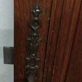 Ancienne porte en bois chêne sculpté