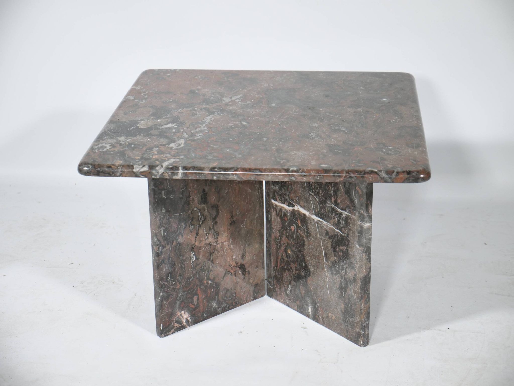 Table basse en marbre véritable vintage des années 1970