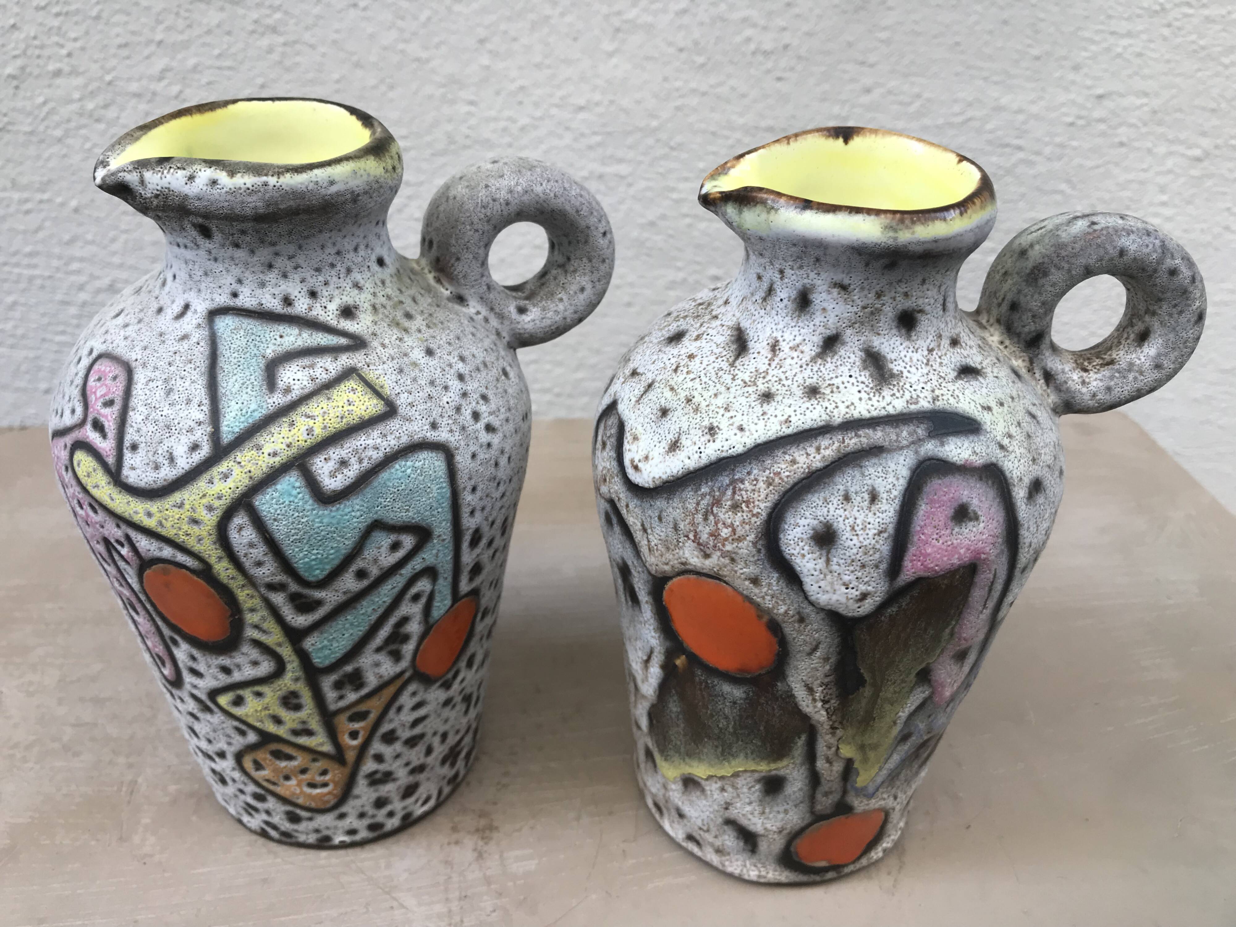 Paire de vases, pichets Marius Bessone