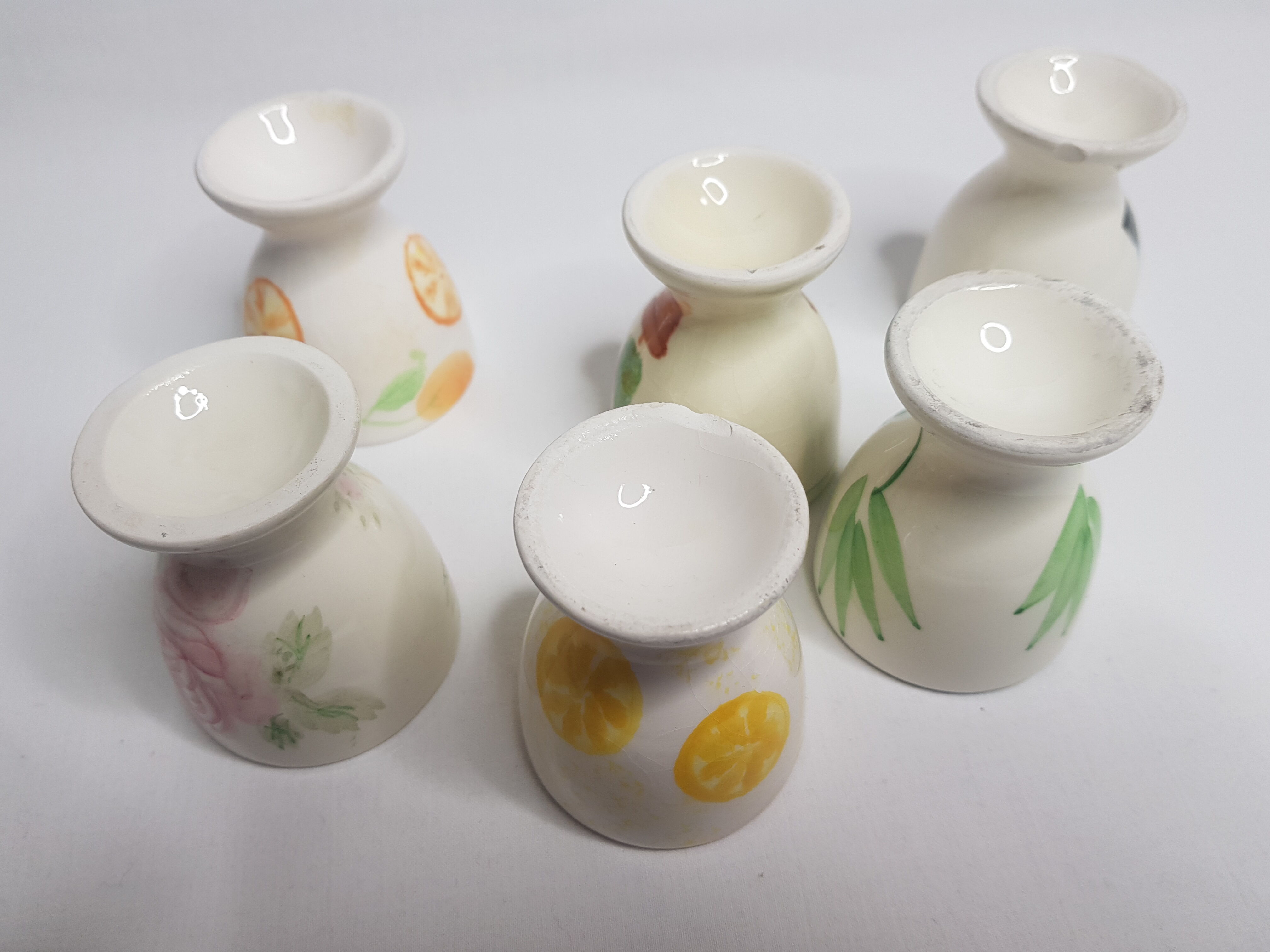 Lot of 6 cockroach matching with fun hand-painted decorations
