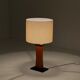 Italian mid-century teak table lamp