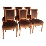 Set of 6 Directoire style chairs