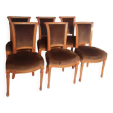 Set of 6 Directoire style chairs