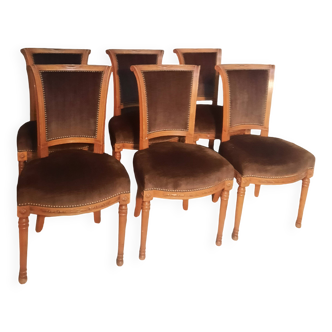 Serie de 6 chaises style directoire