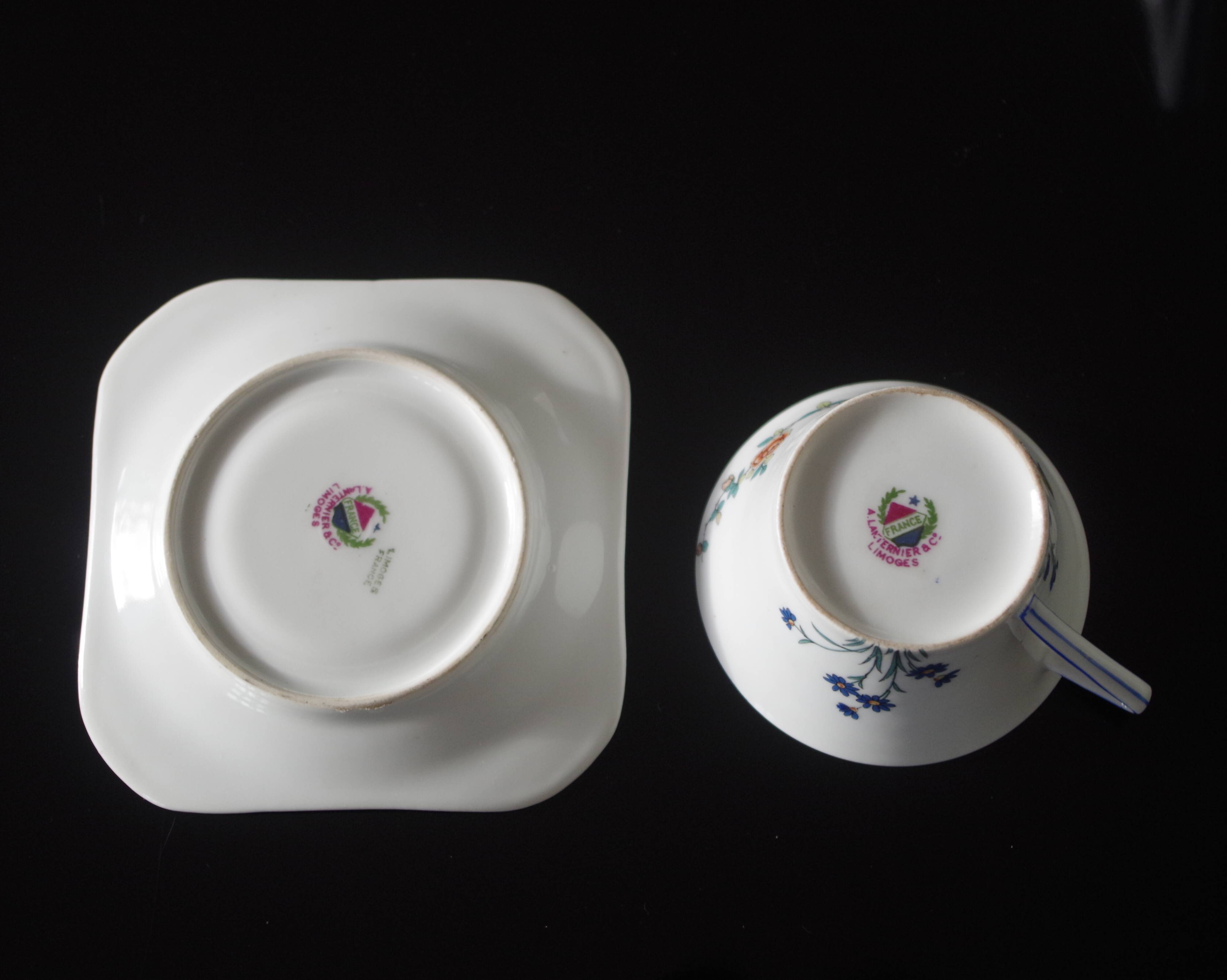 Limoges A. Lanternier porcelain tea service