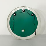 Mirror with integrated round bulbs by Gedy, 1970