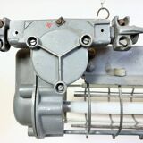 Grey Industrial Hanging Tube Light from Elektrosvit, 1970s