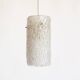 Petite ‘Riffle’ glass and brass pendant lamps by Kalmar