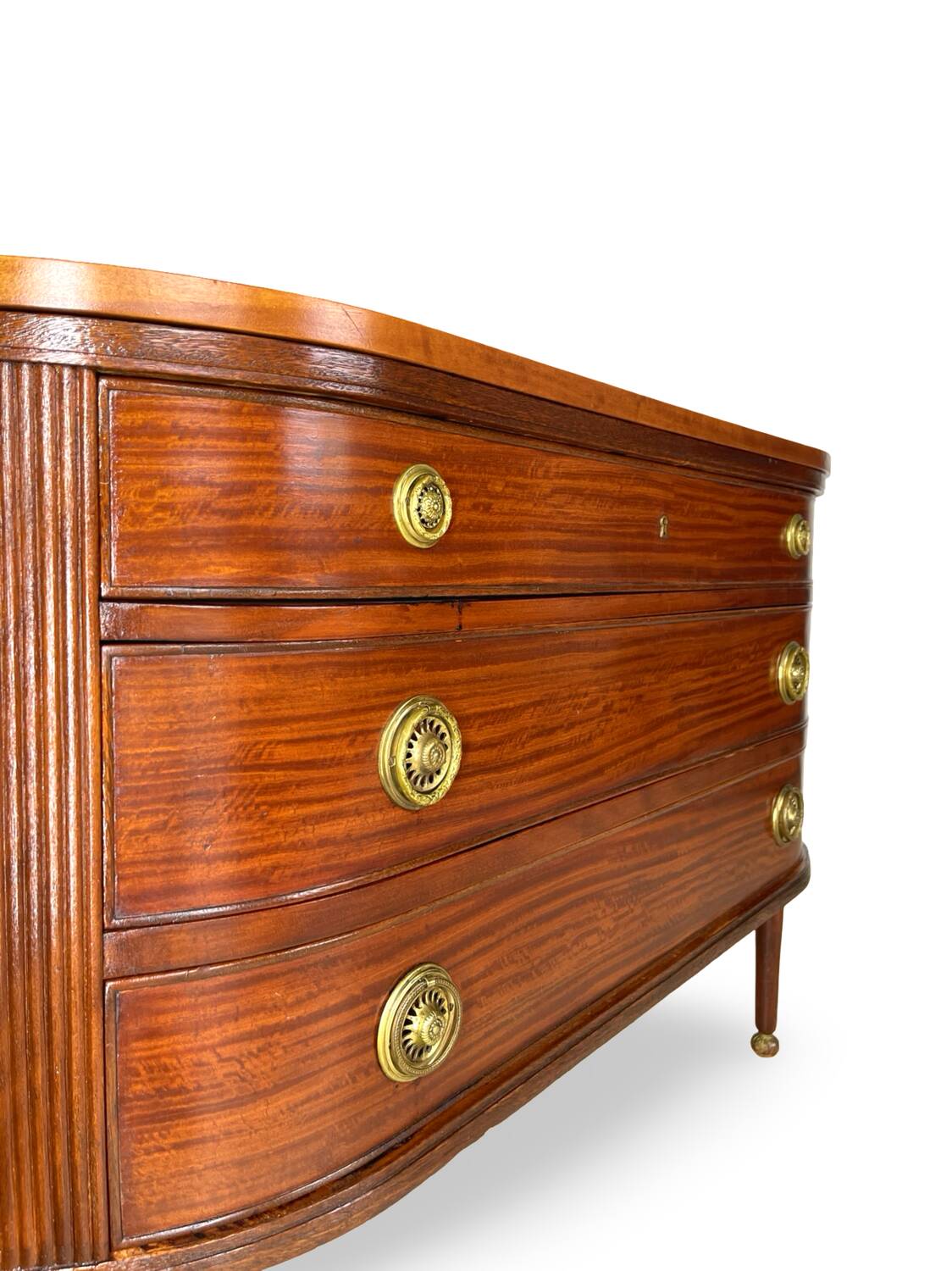 Large half-moon shaped chest of drawers/hall console, 1930s/1940s.