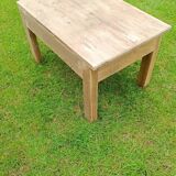Petite table basse bois brut