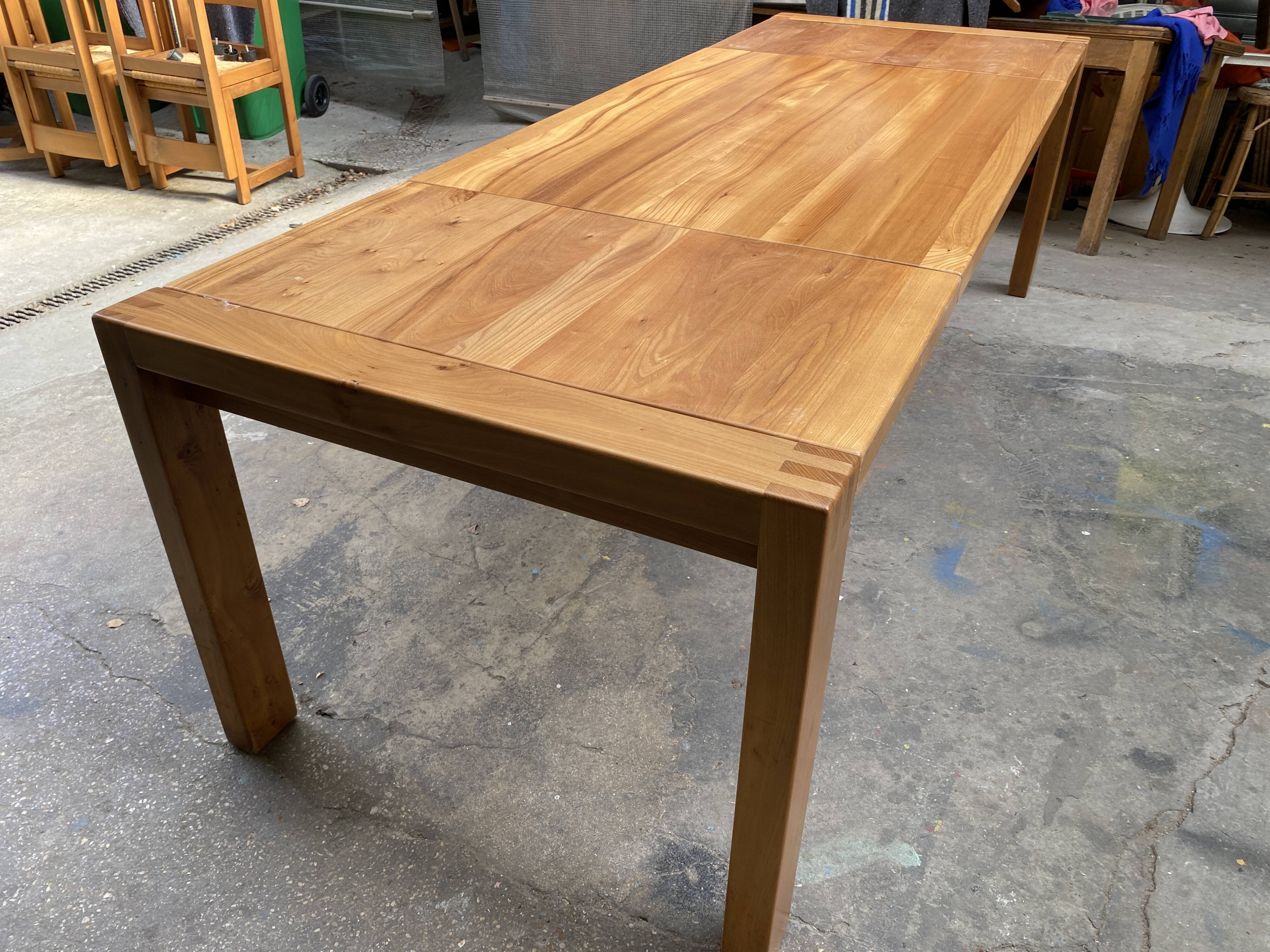 Elm dining table
