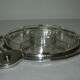 Platter appetizer art-deco Christofle Gallia silver metal