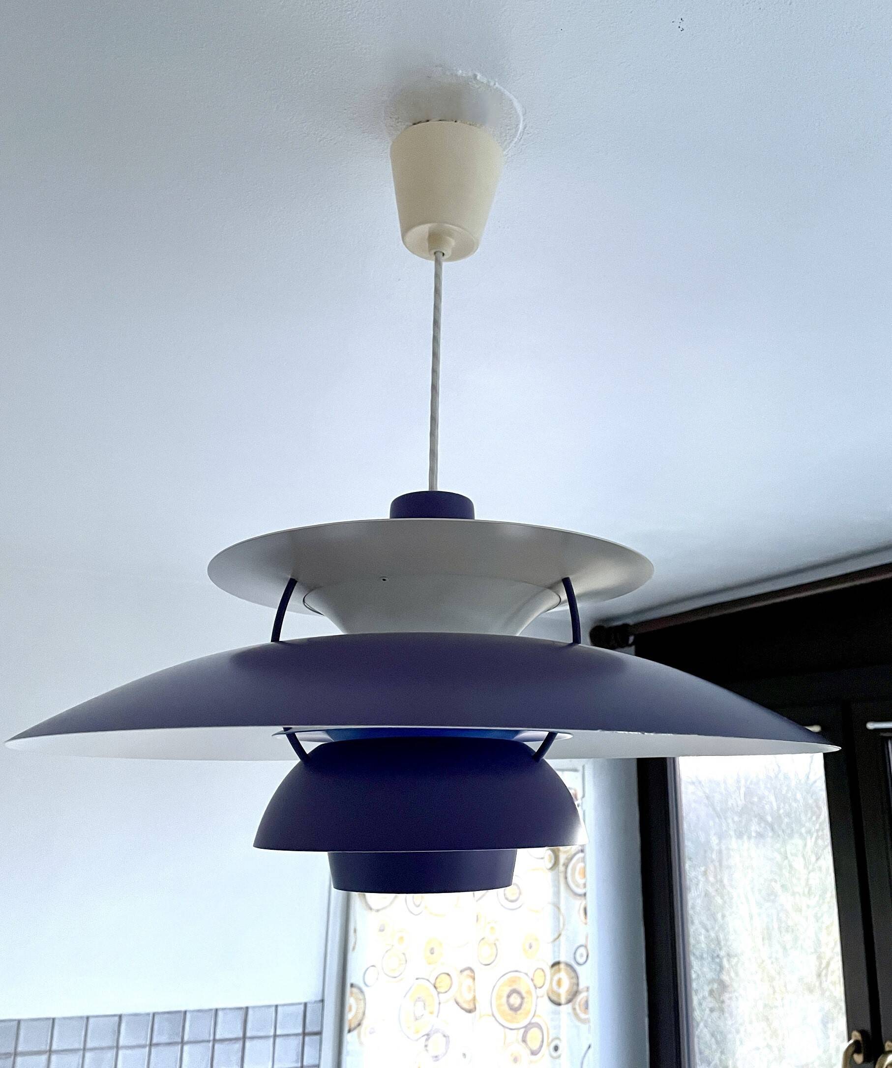 Ph5 “lila” pendant light by Poul Henningsen for Louis Poulsen Denmark