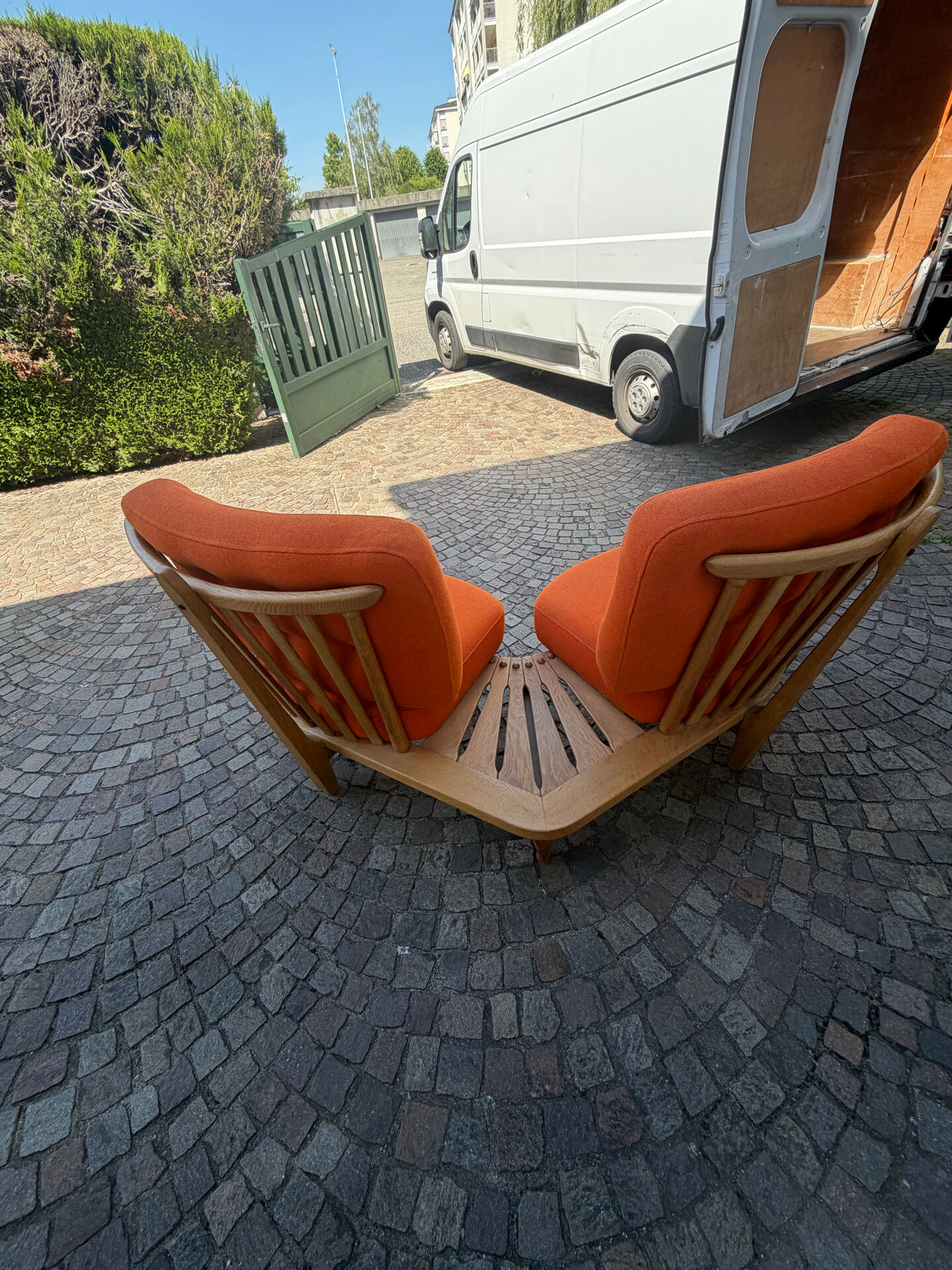 Robert guillerme & jacques chambron fan bench