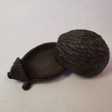 Vintage cast iron key/jewelry storage box. hedgehog shape