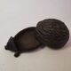 Vintage cast iron key/jewelry storage box. hedgehog shape