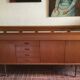 Scandinavian sideboard in teak design