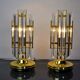 Paire de lampes Triedi Murano, Italie, 1970