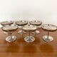 Old silver metal standing ice cups