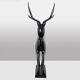 François Pompon. Deer, life-size bronze sculpture. 2006 edition