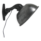Industrial aluminum street lamp, wall lamp, 1950s