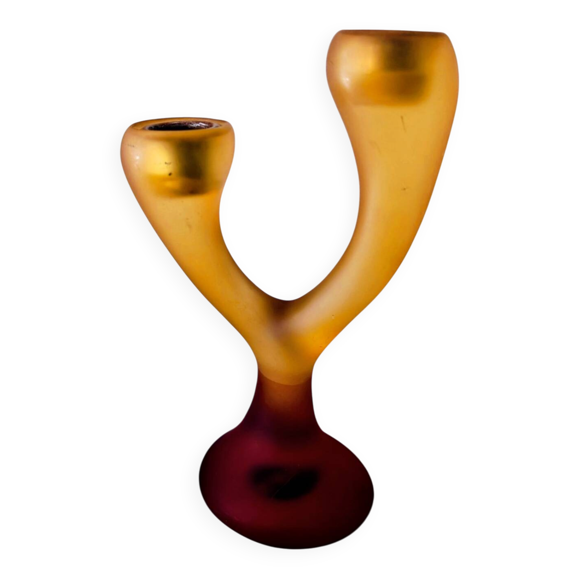 Vintage Candle Holder "Caution Curves" 1980s