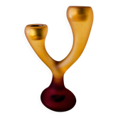 Vintage Candle Holder "Caution Curves" 1980s