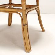 Vintage bamboo coffee table, Italy, 1950s-1960s.