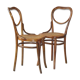 Chaises Thonet n°28 de 1900 cannées " cœur"