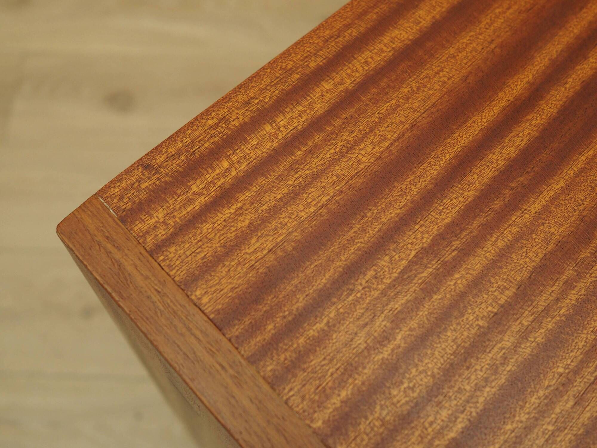 Mahogany Cabinet with Lock Meblosprzęt Poland 1970s