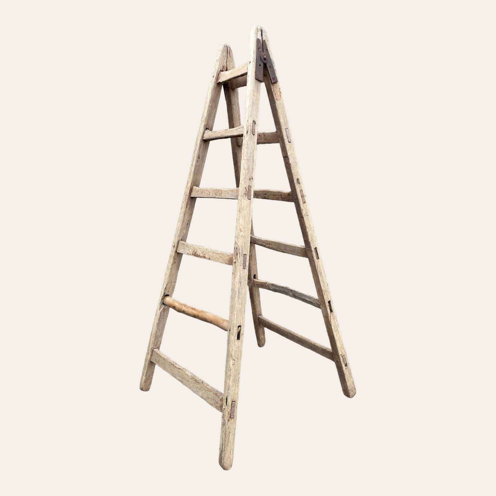 Old wooden painter's ladder