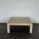 Tessellated Stone & Brass Inlay Coffee Table — Mission Furniture, 1989
