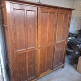 3-door workshop cabinet in solid oak