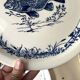 Lot de 6 assiettes à poisson GIEN France vintage, assiettes plates à décor de pêche